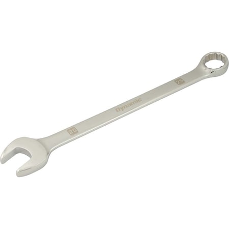 Dynamic Tools 25mm 12 Point Combination Wrench, Mirror Chrome Finish D074125